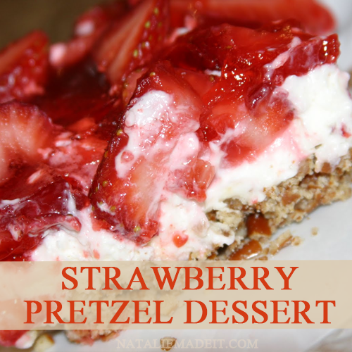 strawberry pretzel dessert