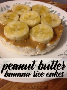 Peanut Butter Banana Rice Cakes w/Honey