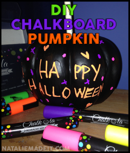 DIY: Easy Halloween Chalkboard Pumpkin
