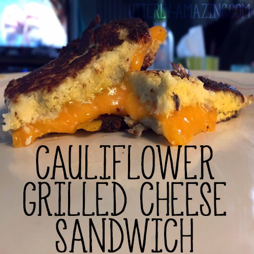 Cauliflower Grilled Cheese Sandwich | #NationalGrilledCheeseDay