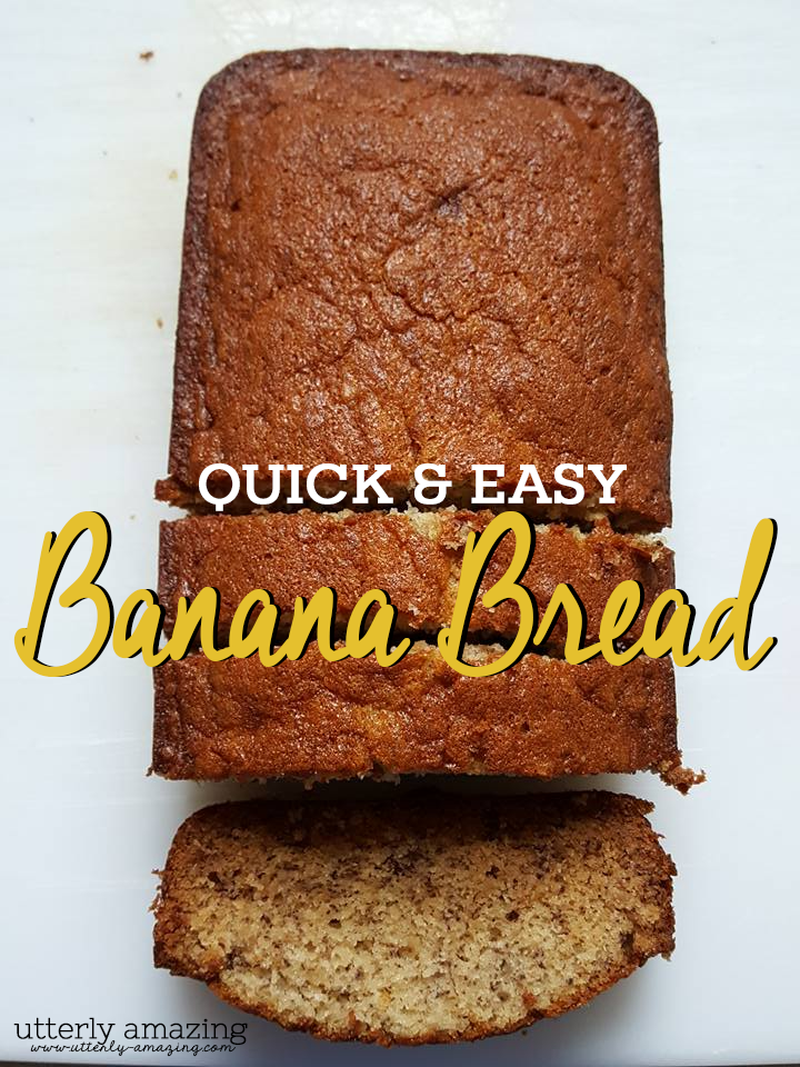 The Most Amazing Quick & Easy Banana Bread Recipe