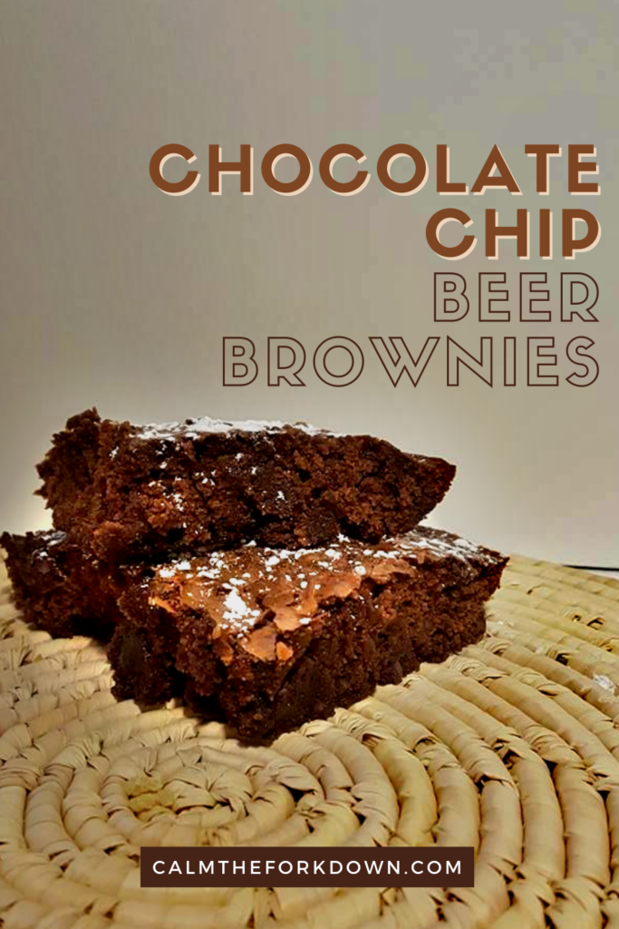 Chocolate Chip Beer Brownies