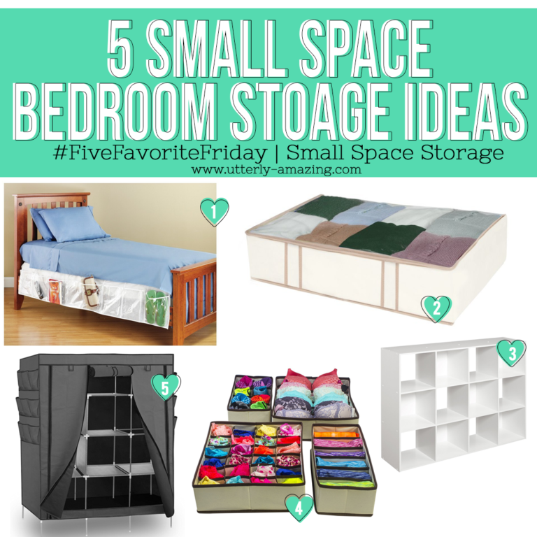 5 Small Space Bedroom Stoage Ideas
