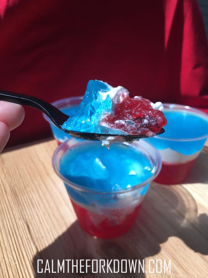 4th of July Patriotic Treats | Red White & Blue Jell-o Cups