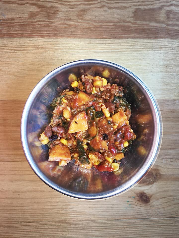 Not Your Mama's Spicy Black Bean Sweet Potato Chili + Heartburn Relief