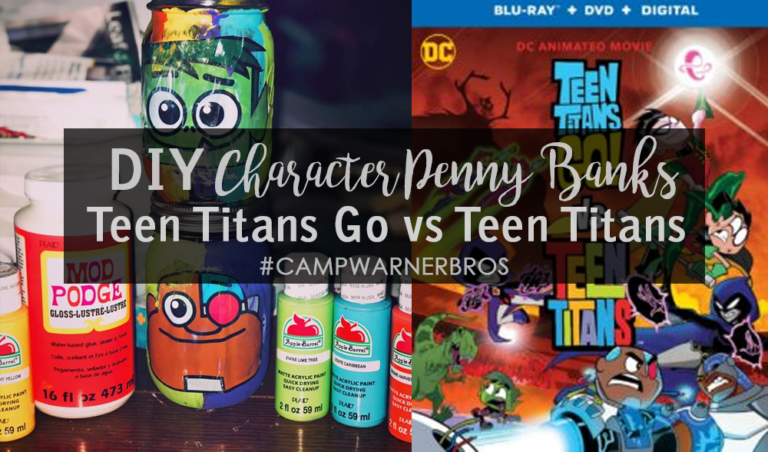 Teen Titans Go vs Teen Titans & DIY Character Penny Banks | #CampWarnerBros