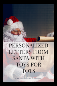 Personalized Letters from Santa with Toys for Tots