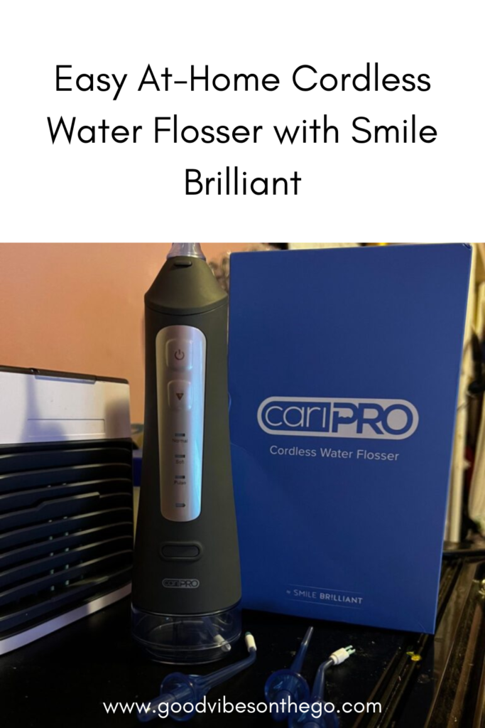 Easy At-Home Cordless Water Flosser with Smile Brilliant