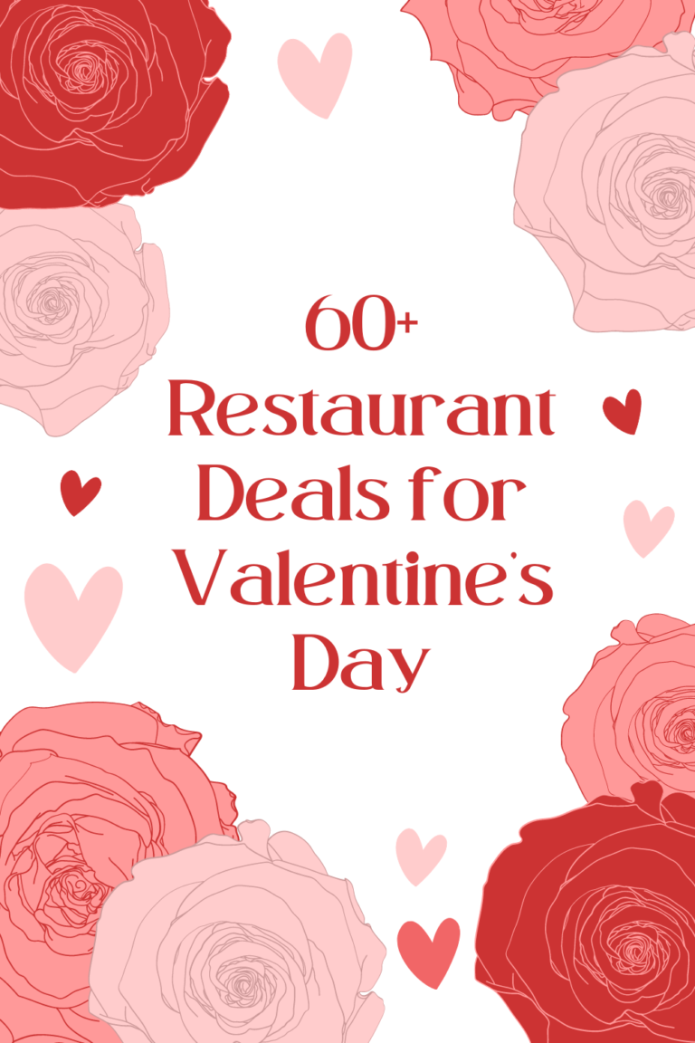 60+ Valentines Day Restaurant deals