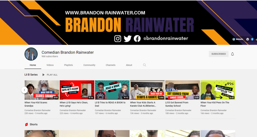 comedian brandon rainwater
