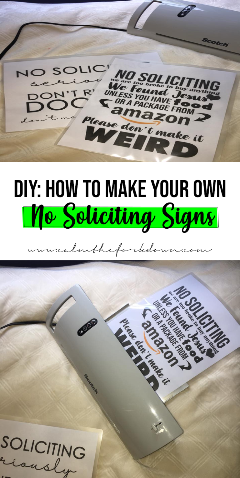 DIY: How to Make Your Own No Soliciting Door Sign