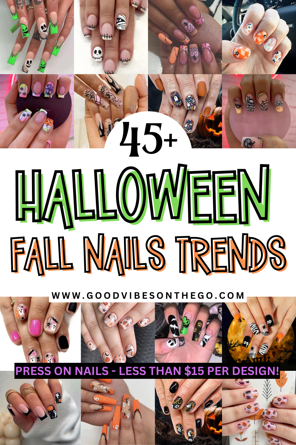 Quick & Easy Halloween Nail Design - Bangstyle - House of Hair Inspiration