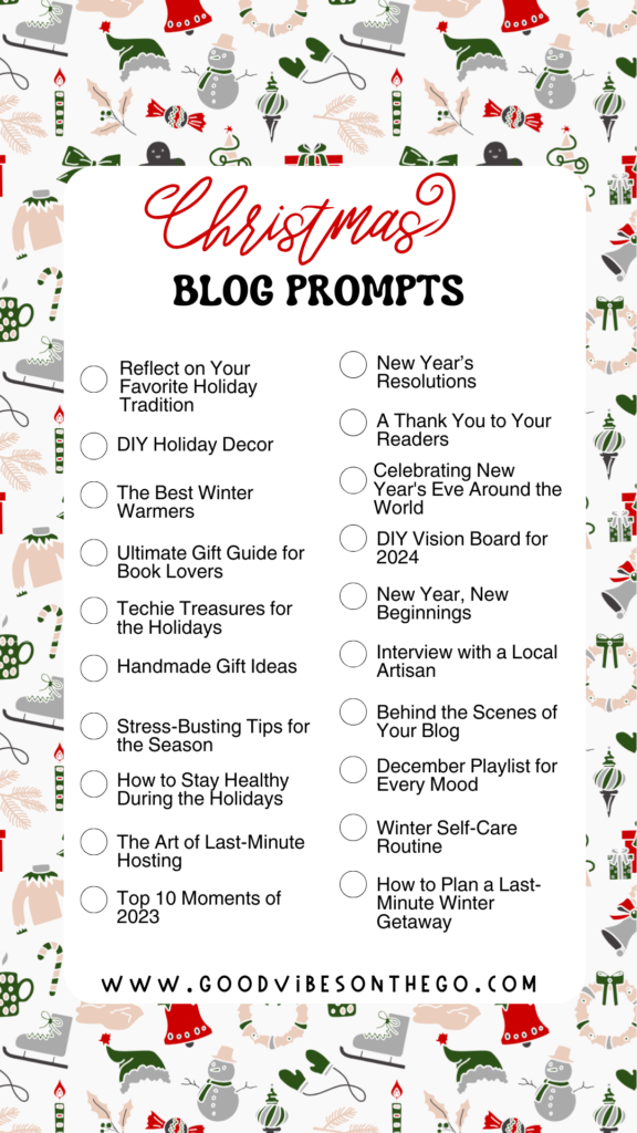 31 Festive Blog Prompts to Spark Your December Writing