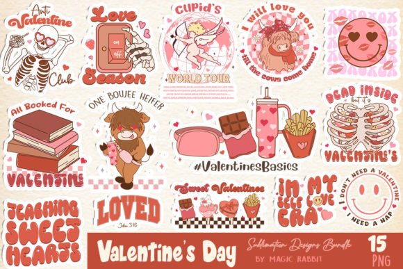 Pandemic Valentines Day Stickers Graphic by Happy Printables Club ·  Creative Fabrica