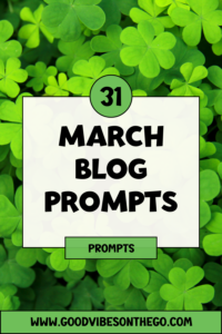 30 Daily Prompts for March [FREE PRINTABLES]