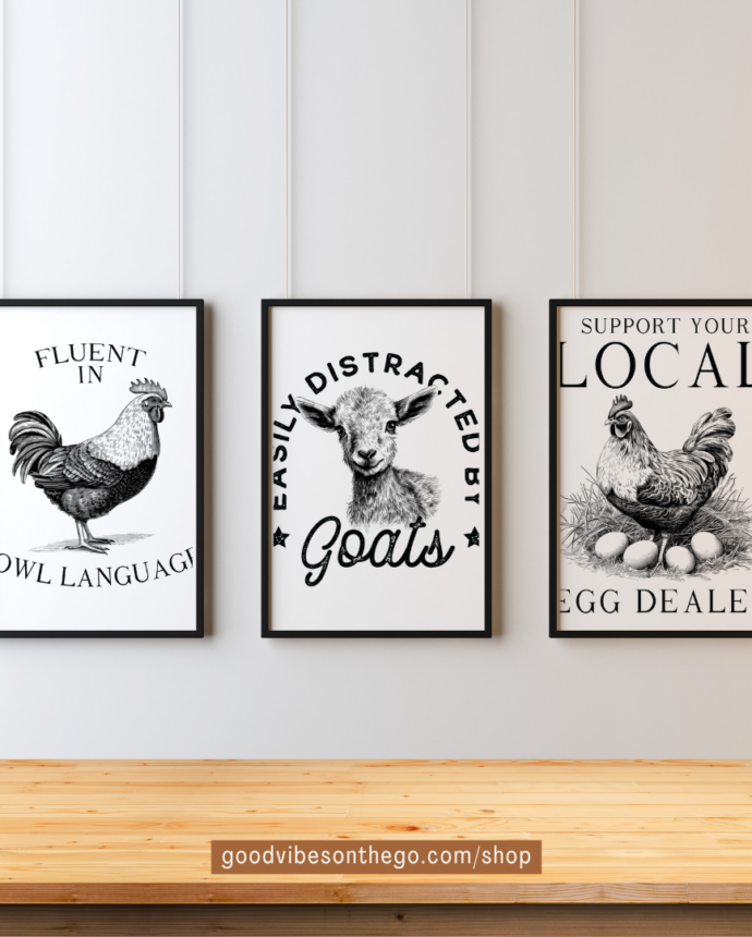 10 Charming Farm Life Inspirational Quotes Digital Prints Bundle - Image 3