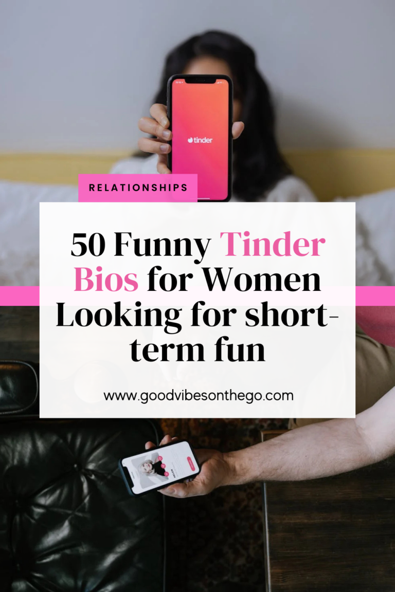 Here are 50 funny Tinder bios for a woman looking for a man or woman for short-term fun.