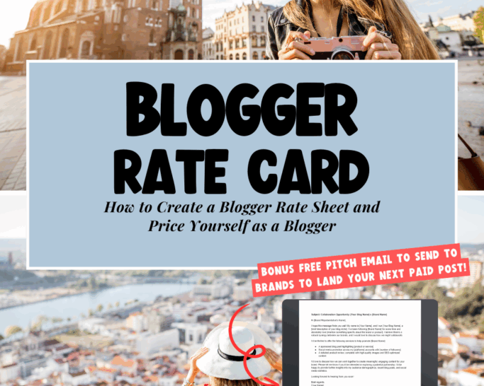 How to Create a Blogger Rate Sheet and Price Yourself
