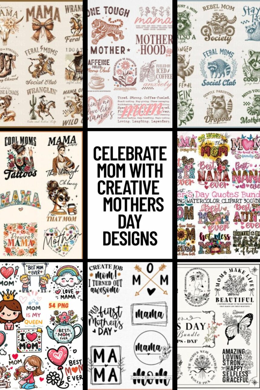 Mothers Day Bundle Celebrate Mom with Creative 15 Mothers Day Designs