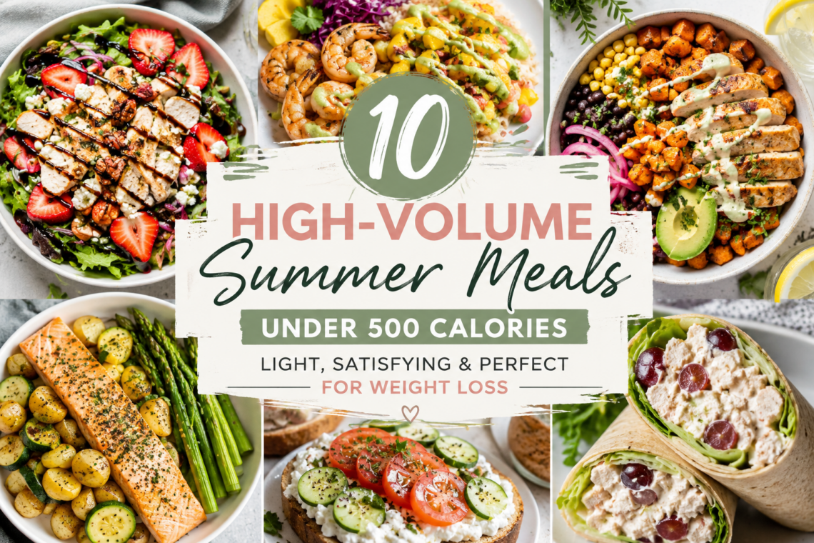 High-Volume Summer Meals Under 500 Calories
