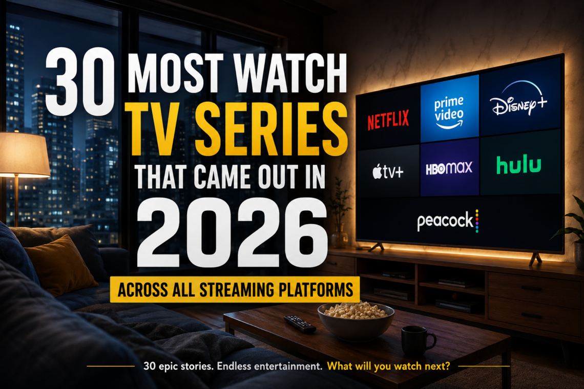 30 Most Watched TV Series That Came Out in 2026 Across All Streaming Platforms